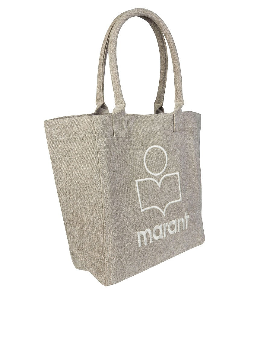 Isabel Marant Small Yenkygz Embroidered Cotton Tote Bag