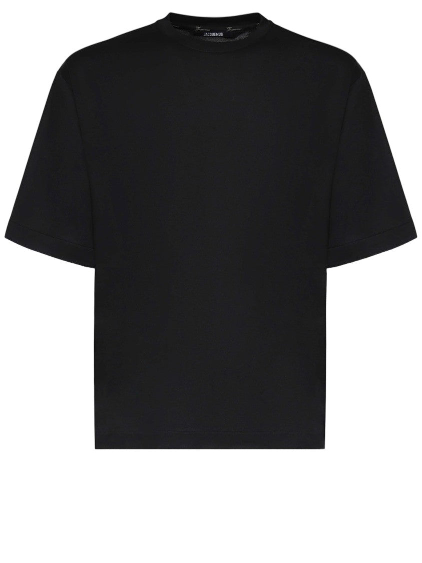 Jacquemus Black Paper Jersey Back Logo T-Shirt