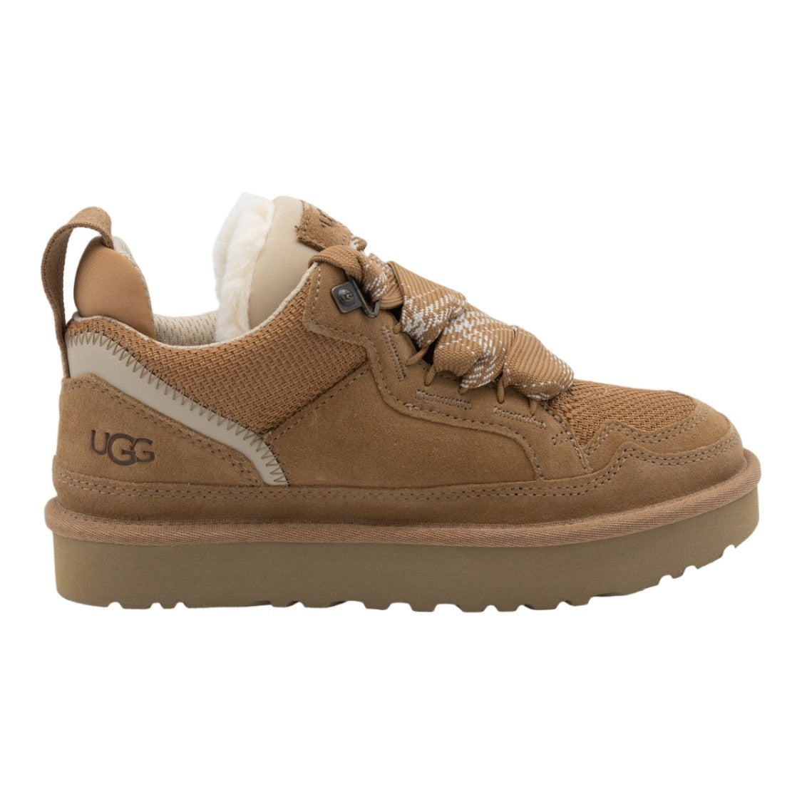 Ugg Warm Tan Suede And Mesh Sneakers