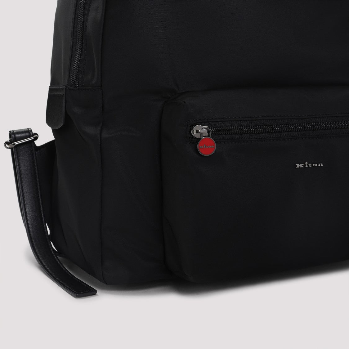 Kiton Black Polyamide Backpack