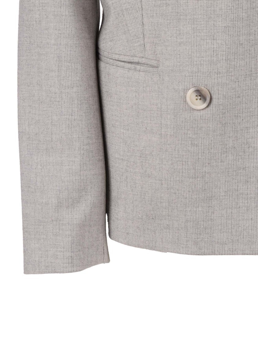 Peserico Double-Breasted Tailored Jacket With Notched Lapel