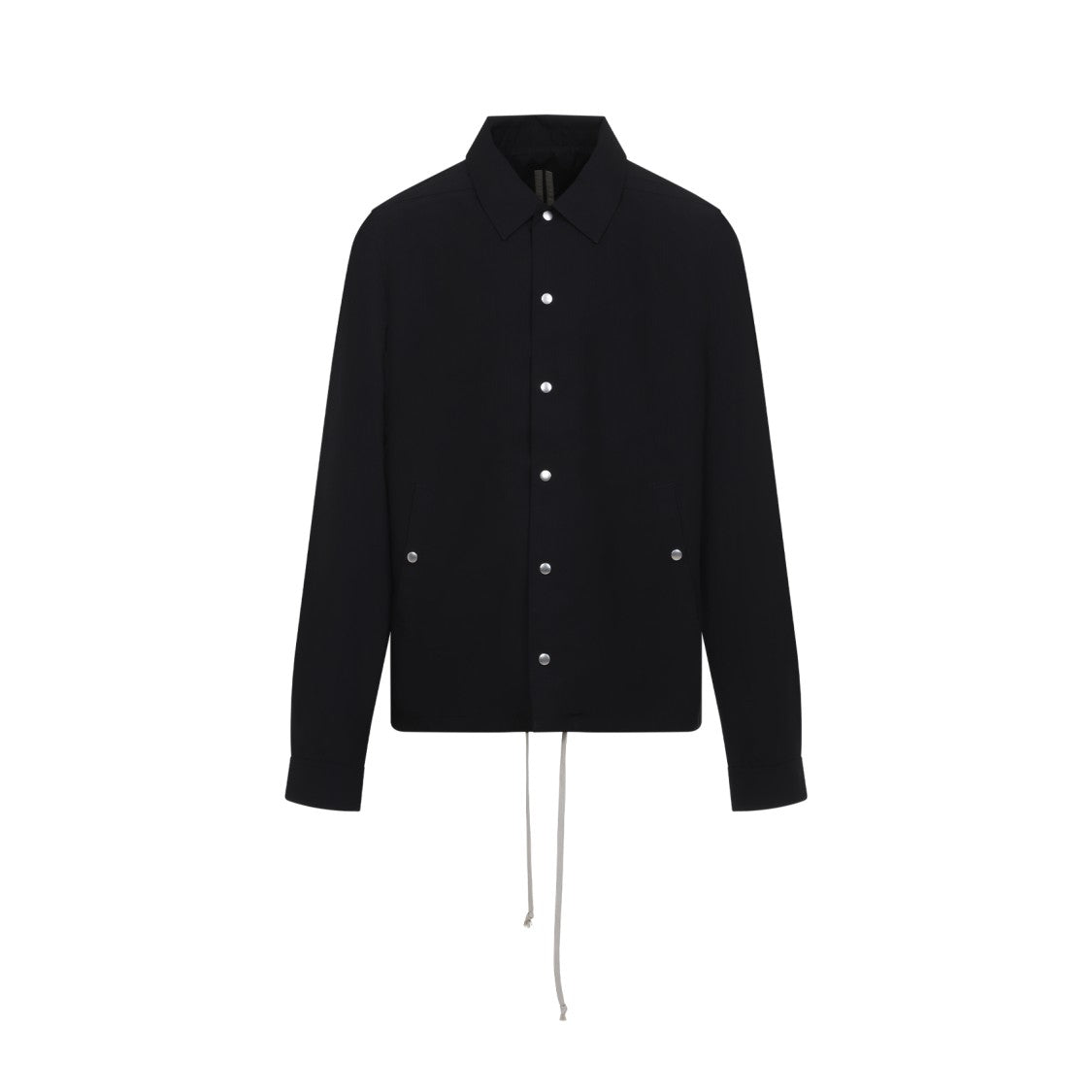 Drkshdw By Rick Owens Black Button-Up Jacket With Adjustable Hem