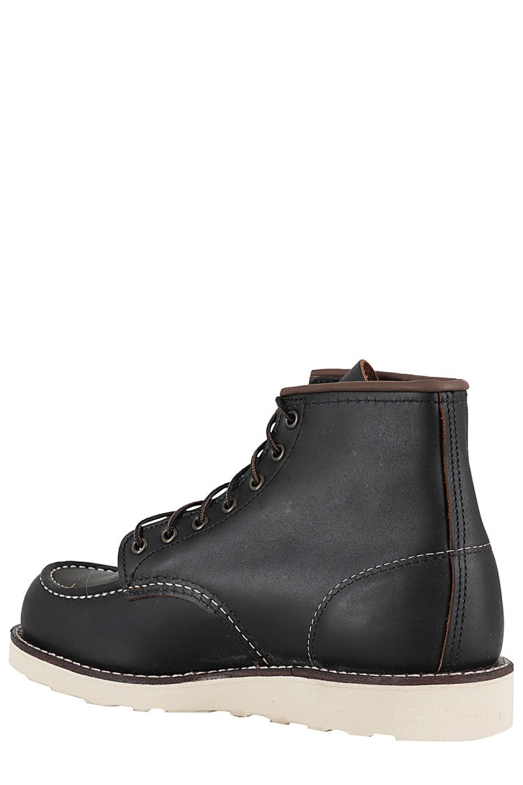 Red Wing Black Classic Moc Prairie Leather Ankle Boots