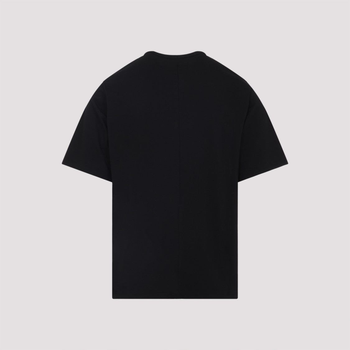 Rick Owens / 23AW/ T/Tシャツ/one/コットン/BLK/無地/RU02C7283-BA Rick Owens Relaxed-Fit Black Cotton T-Shirt With Classic Crew Neckline