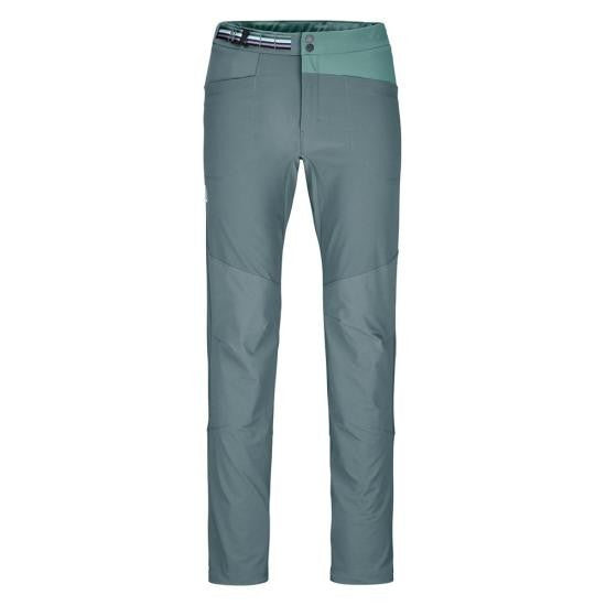 Ortovox Sleek Fitted Straight Pants With Reinforced Knee Panels