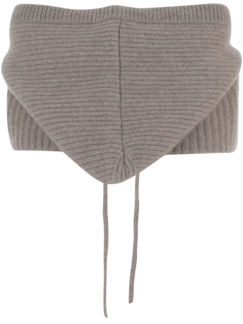 Arch4 Ribbed Knit Cashmere Jacket With Drawstring Detail