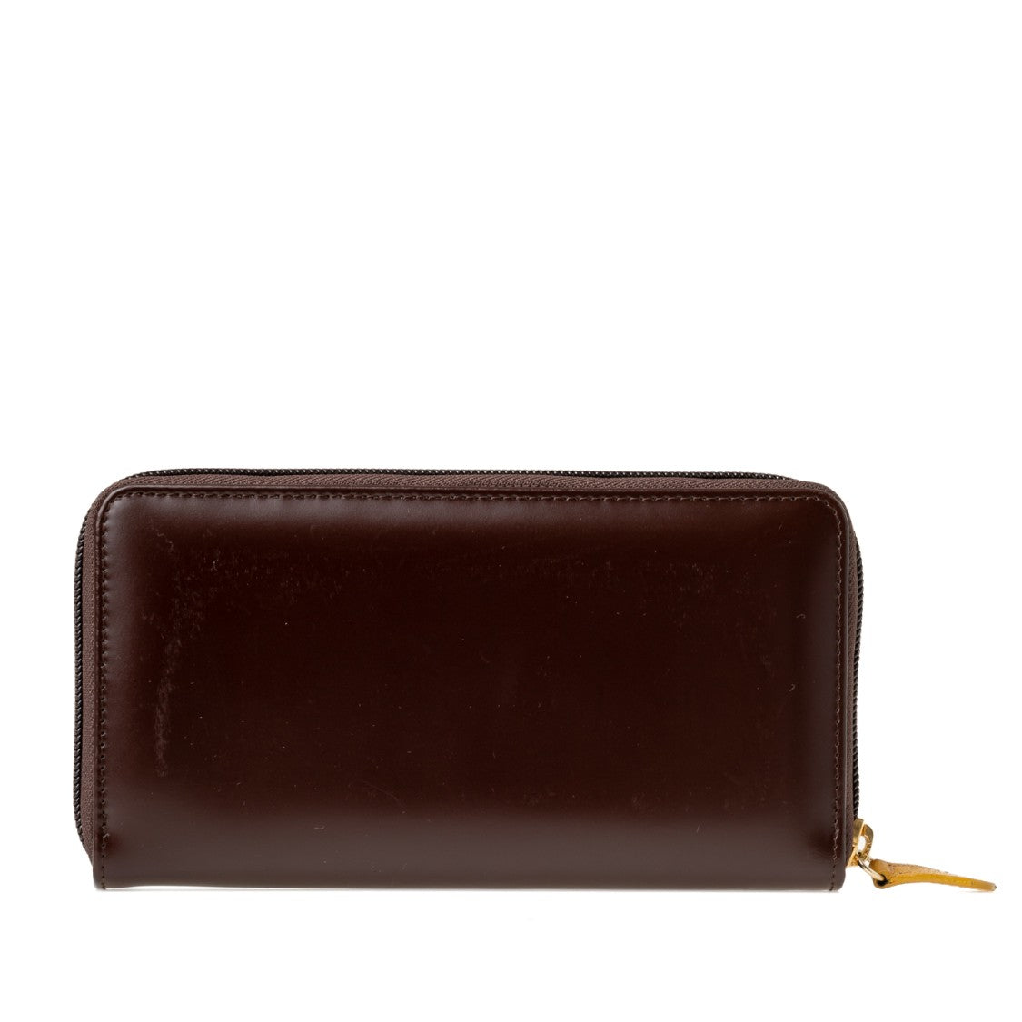 Ettinger Rectangular Leather Wallet With Zip-Around Closure