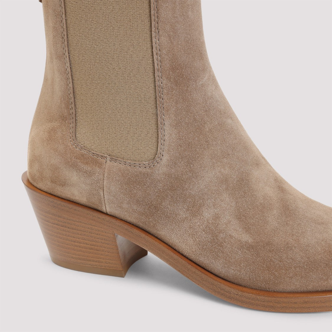 Gianvito Rossi Suede Leather Ankle Boots