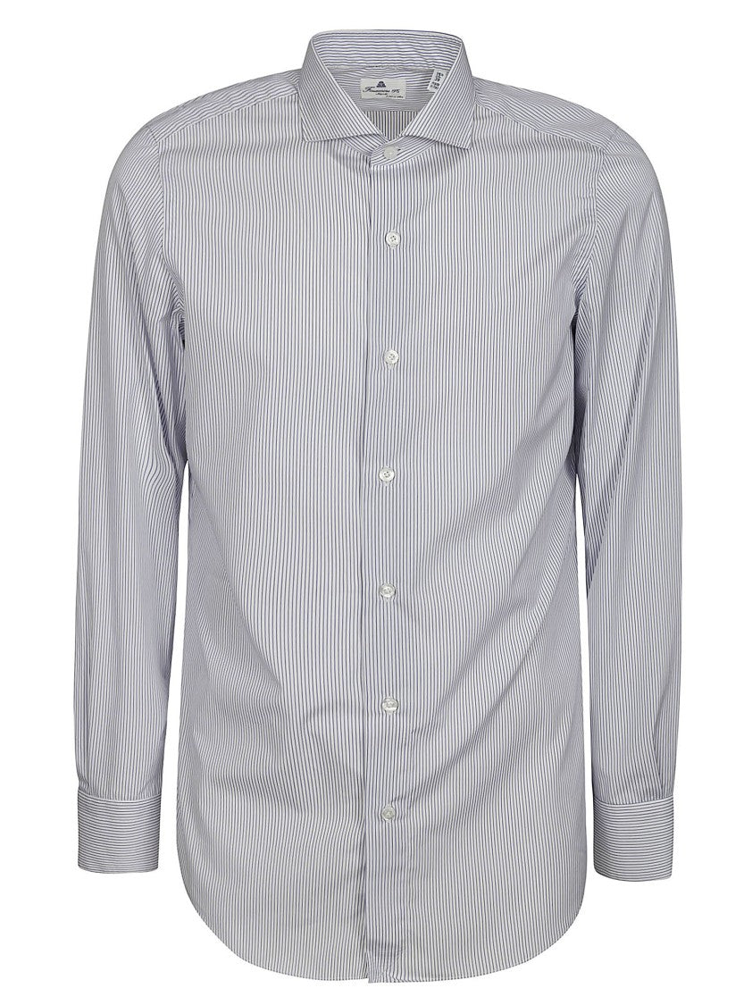 Finamore Tailored Shirt In Pure Egyptian Giza Cotton