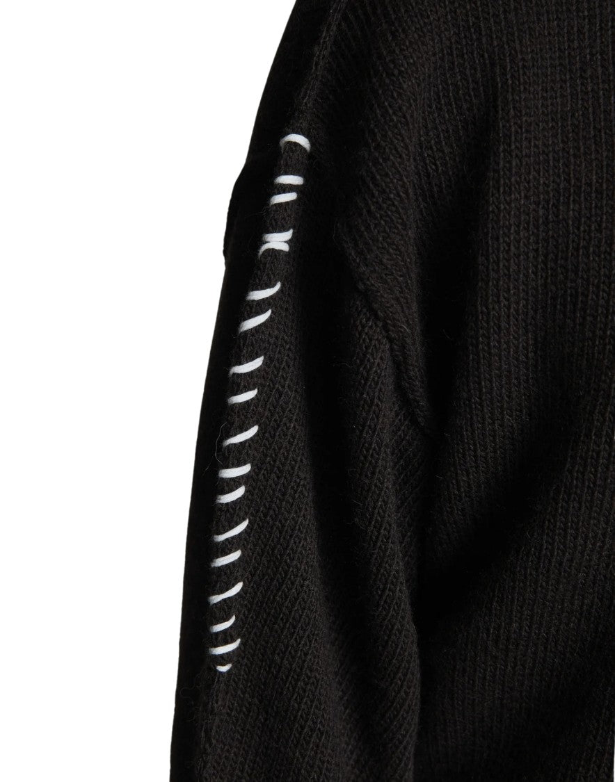 Paura Hotaka Wool-Blend Crewneck Sweater