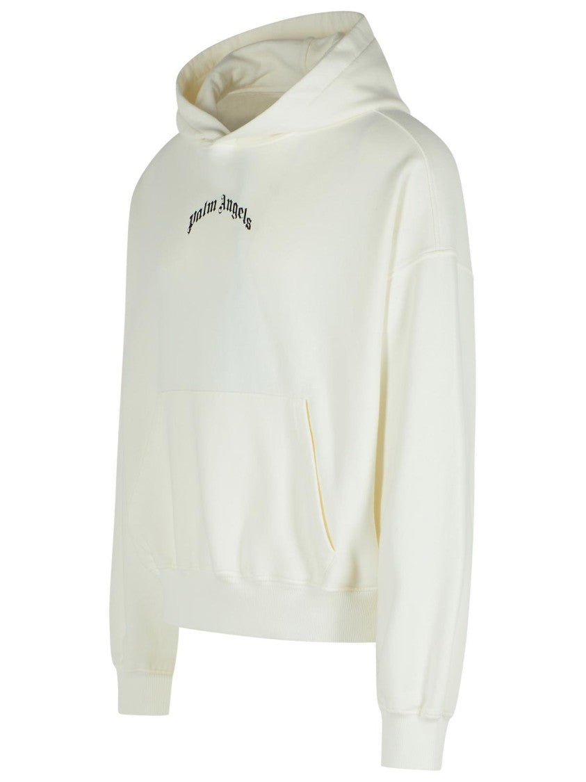 Palm Angels Logo Hoodie – White
