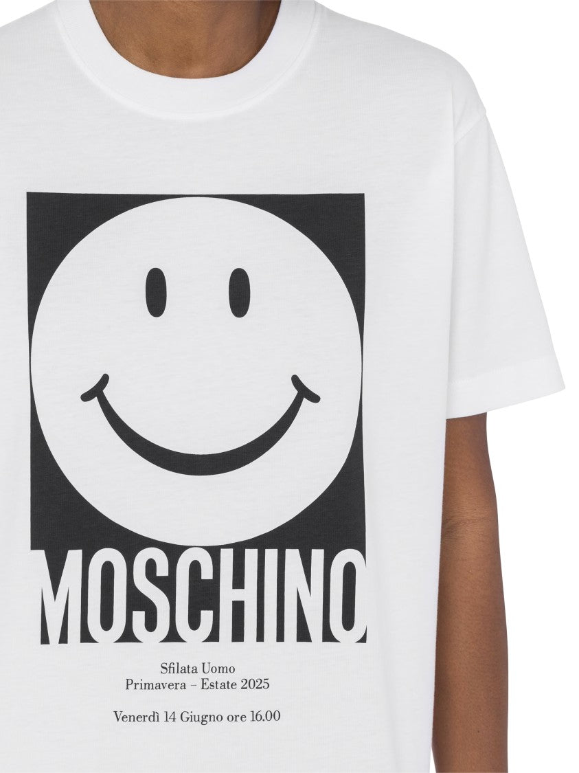 Moschino Graphic Smiley Face T-Shirt