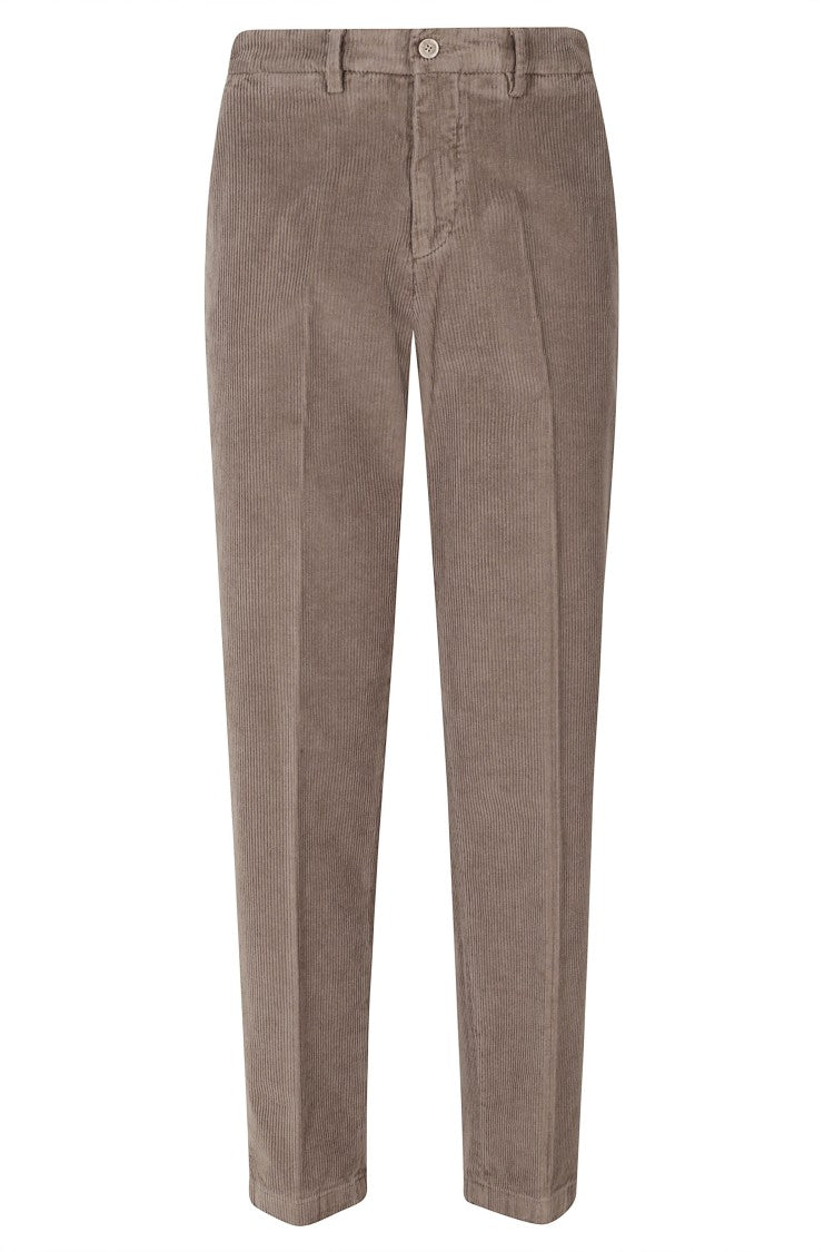Briglia Brown Straight-Leg Cotton-Modal Pants