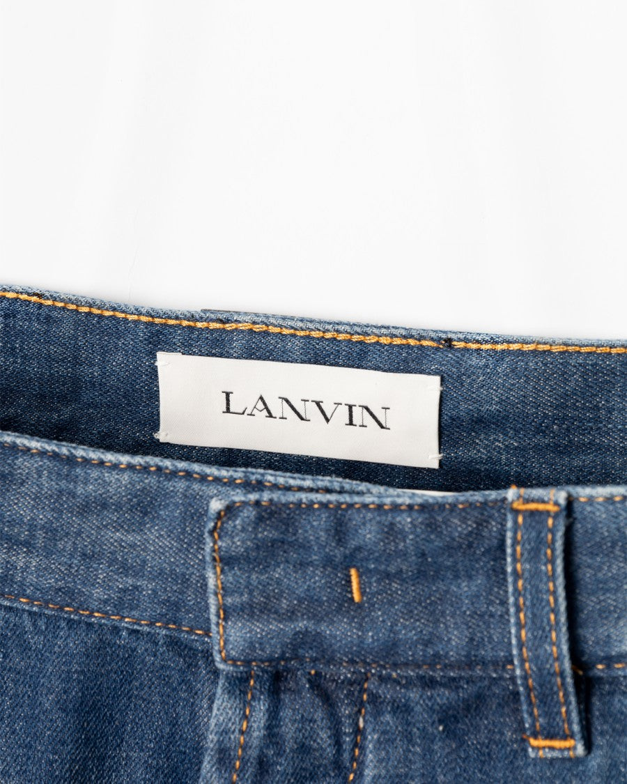 Lanvin Hand-Washed Vintage Straight Fit Denim Pants
