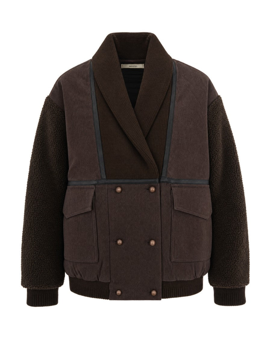 Sessùn Wildmoka Elmount Bouclé Twill Shawl Collar Jacket