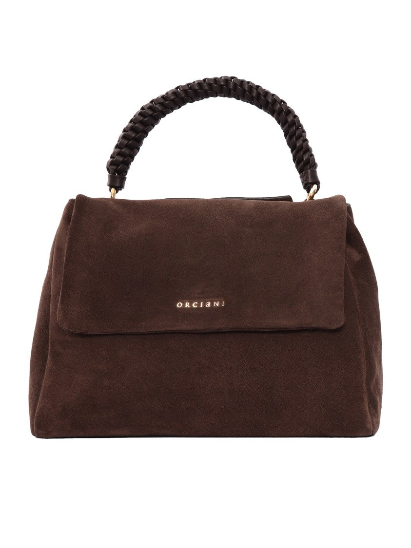 Claudio Orciani Structured Calf Leather Handbag With Top Handle