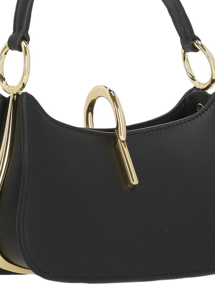 Rabanne Black Ring Micro Leather Handbag