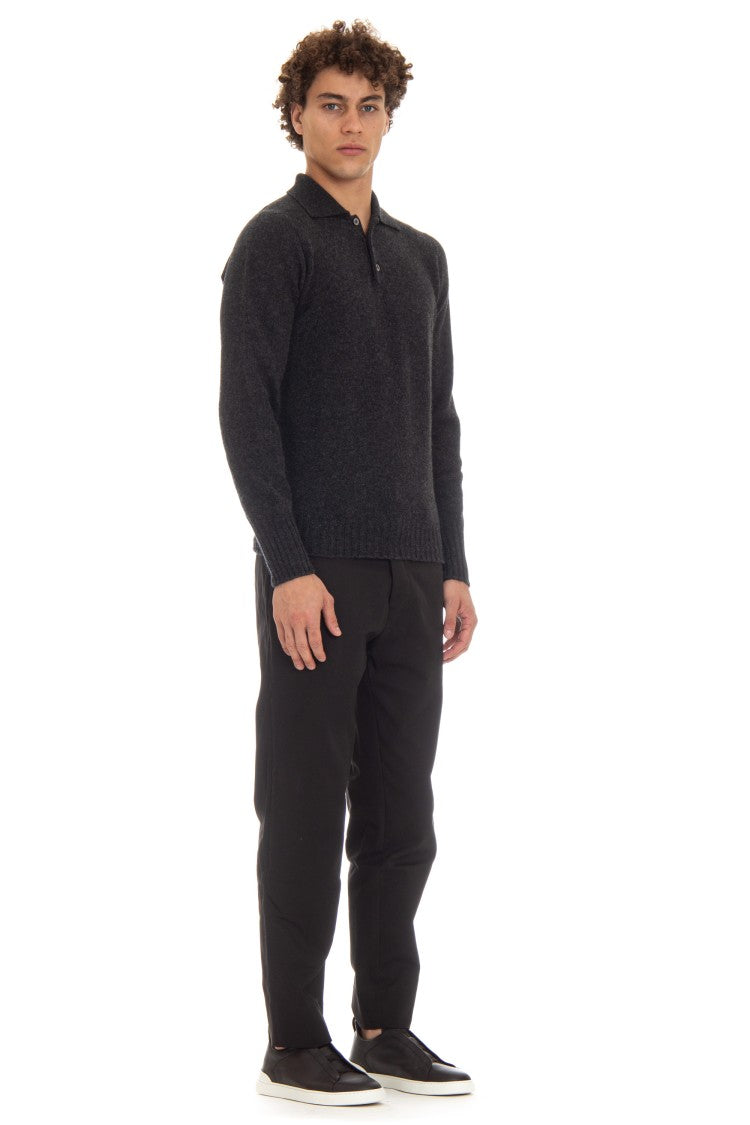 Drumohr Angora Wool Knit Polo