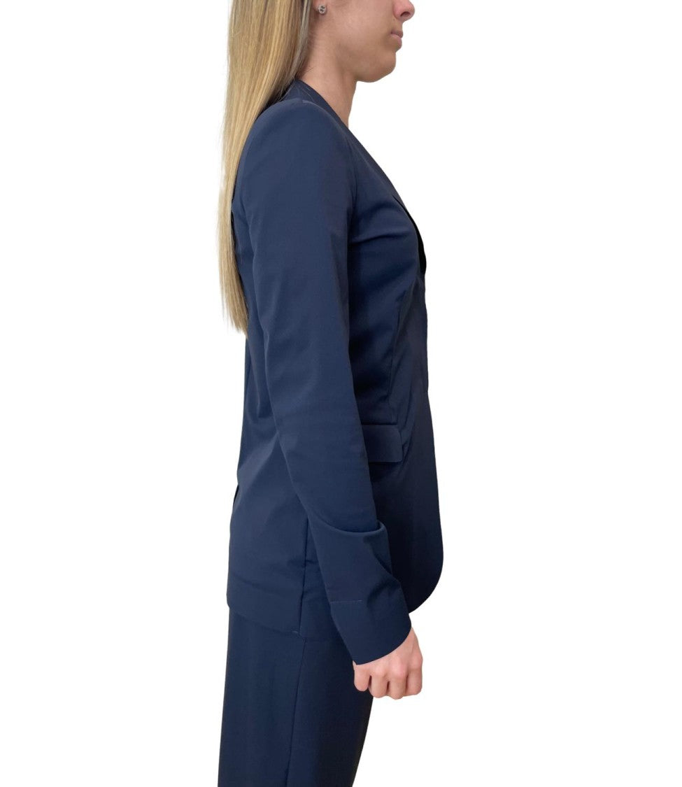 Max Mara Blue Mmlpalo Polyamide Casual Jacket