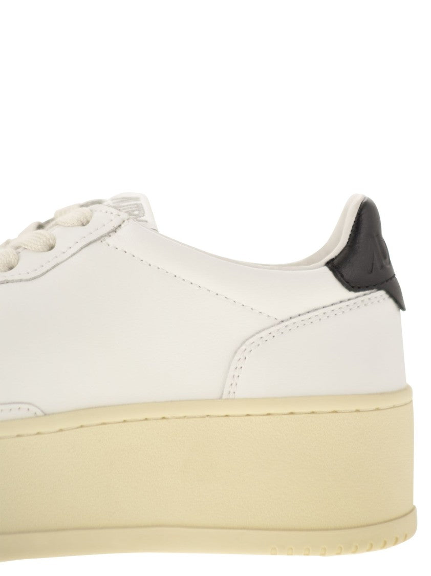Autry Medalist Platform - Leather Trainers