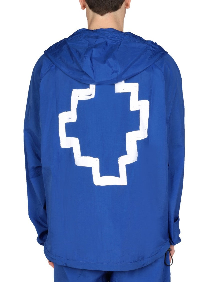 Marcelo Burlon Cross Print Windbreaker Jacket