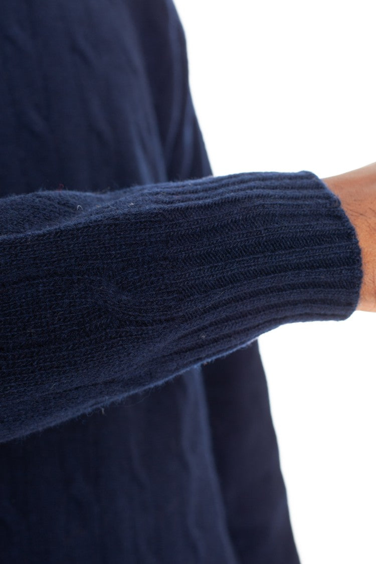 Roberto Collina Wool-Cashmere Cable Knit Crewneck Sweater