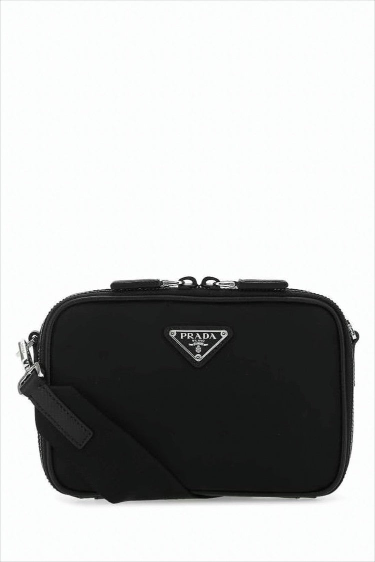 Prada Rectangular Crossbody Bag With Zippered Top Closure