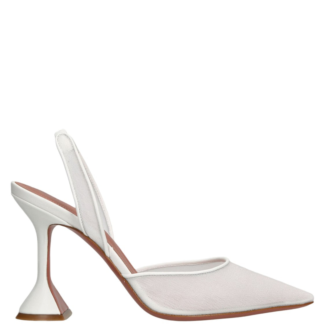 Amina Muaddi Slingback Pumps With Pointed Toe And Flared Heel