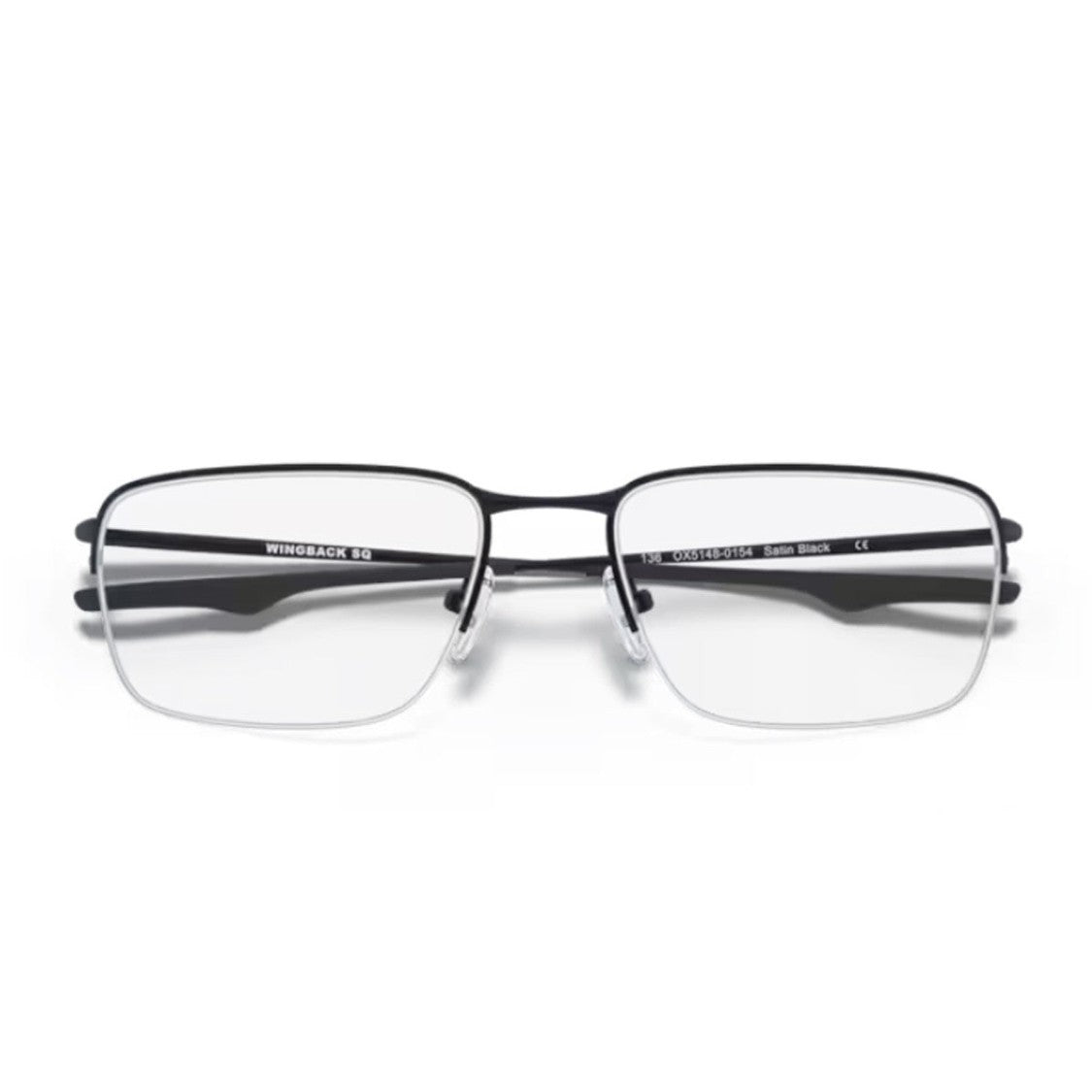 Oakley Black Ox5148 Wingback Sq Titanium Rectangular Sunglasses