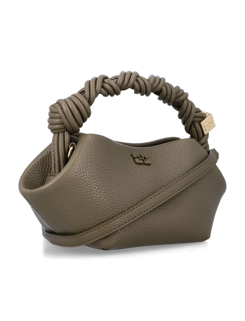 Ganni Black Bou Mini Fabric Handbag