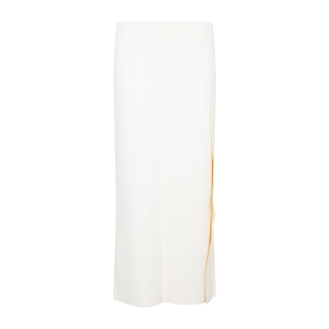 Jil Sander White Viscose Skirt
