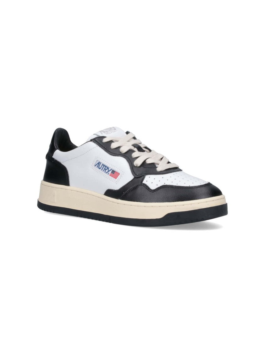 Autry White Medalist Round Toe Sneakers