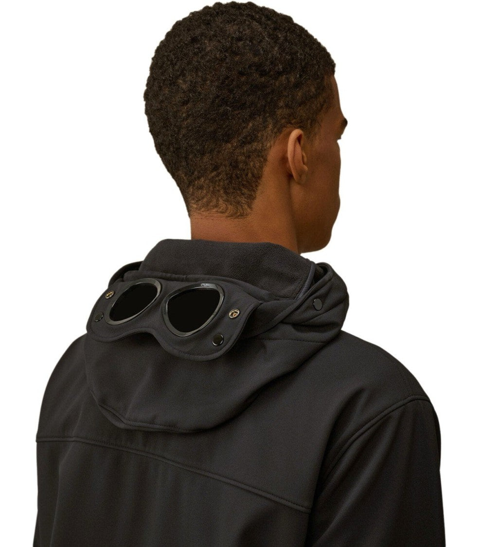 C.P. Company C.P. Shell-R Goggle Black Hooded Jacket