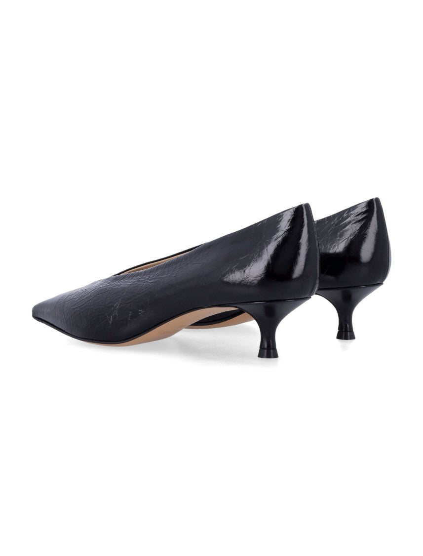 Le Monde Beryl Pointed-Toe Kitten Heel Pumps