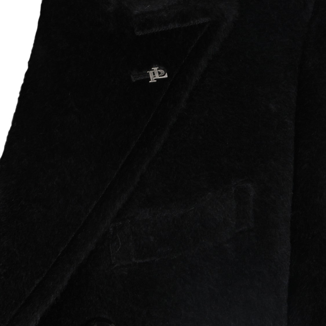 Tagliatore Double-Breasted Tailored Coat With Plush Texture