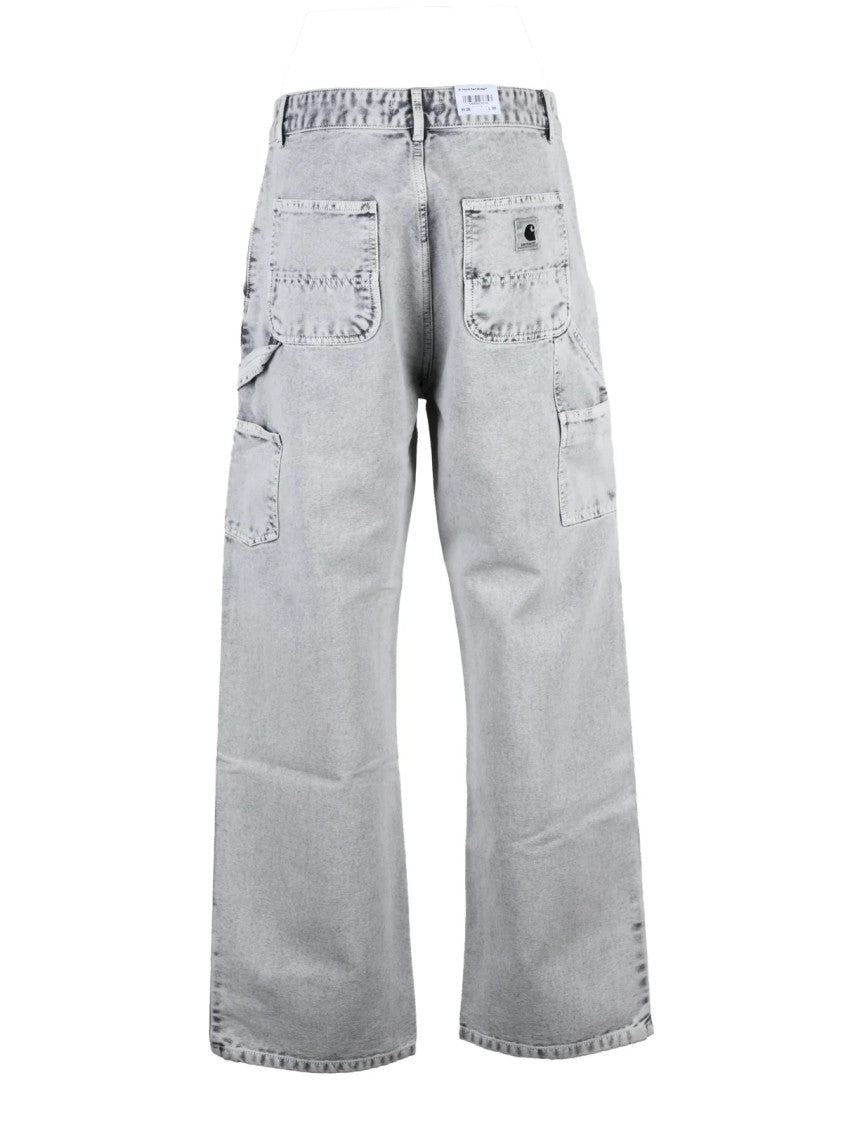 Carhartt Wip Wide-Leg Cargo Pants In Recycled Denim With Functional Pockets