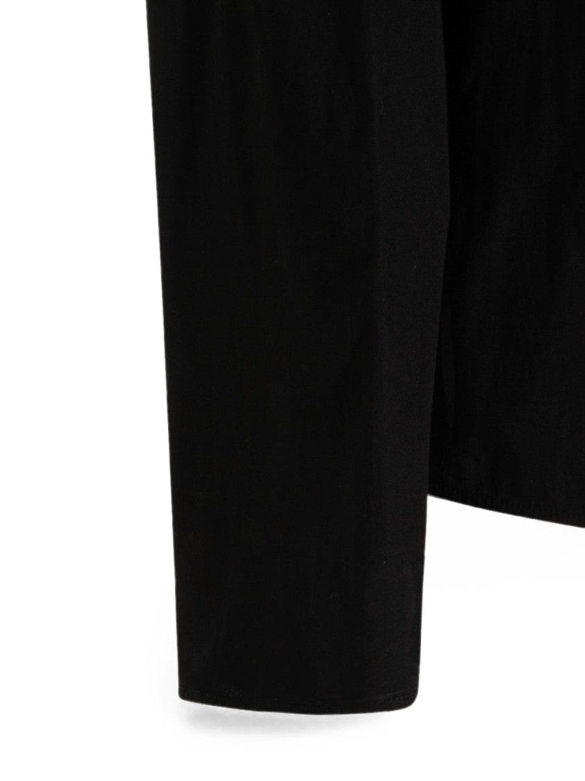Gucci Black High Neckline Zip Fitted Long-Sleeved Top