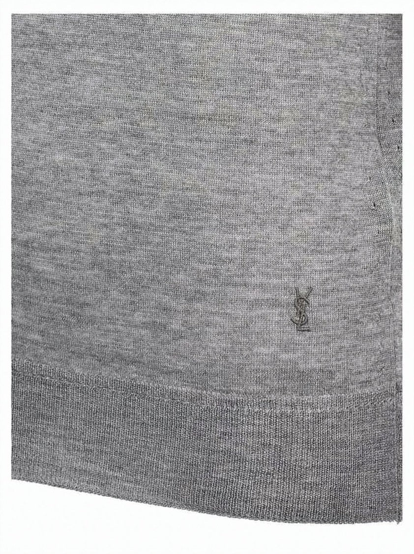 Saint Laurent Slim-Fit Turtleneck Sweater With Ribbed Detailing
