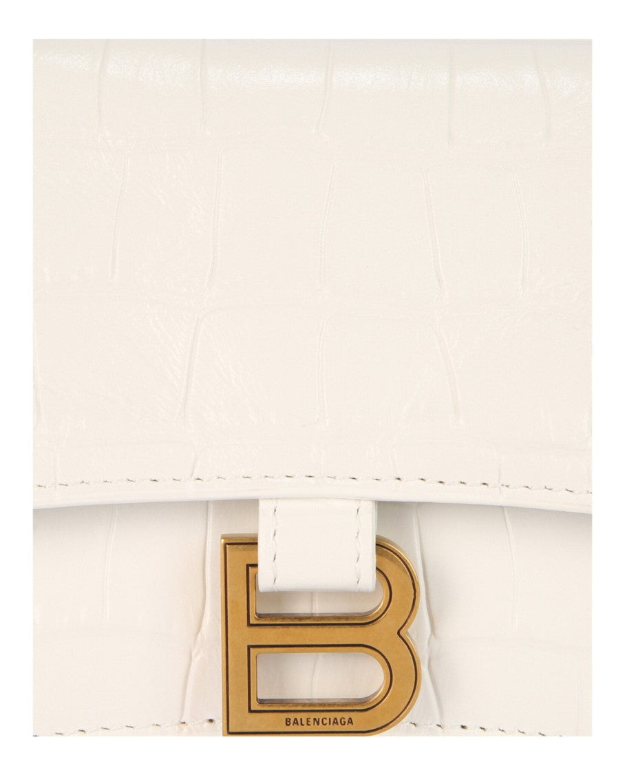 Balenciaga Xs Crocodile Embossed Crush Chain Shoulder Bag