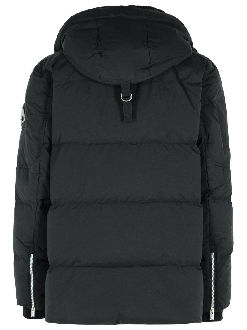 Moose Knuckles Everest 3Q' Black Nylon And Cotton Down Jacket