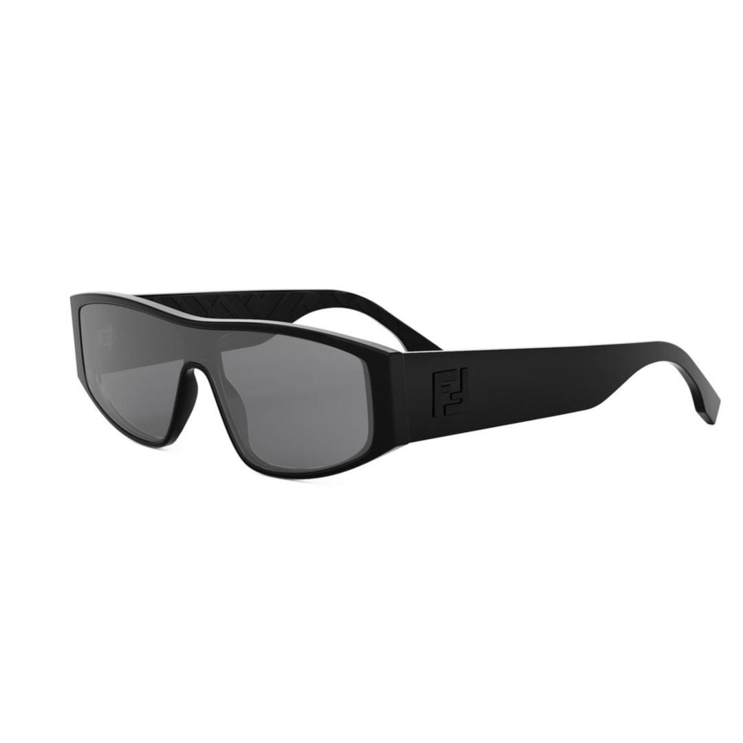 Fendi Fe40167i Matte Black Rectangular Frame Sunglasses