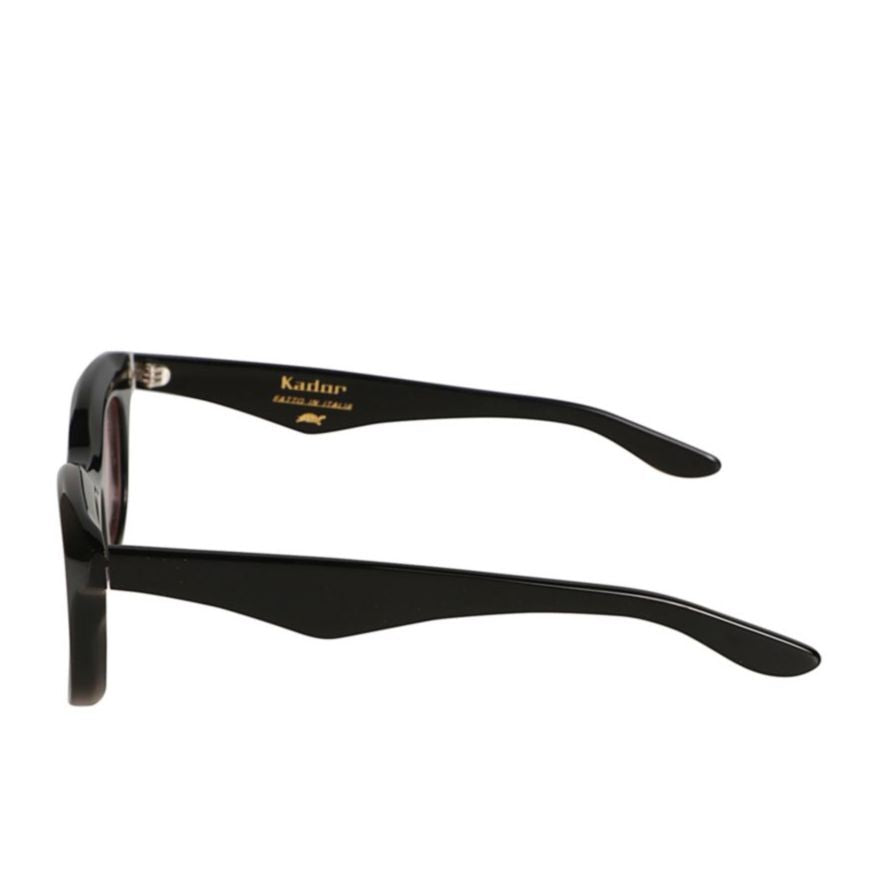Kador Joya Bold Black Frame Sunglasses With Soft Pink Lenses