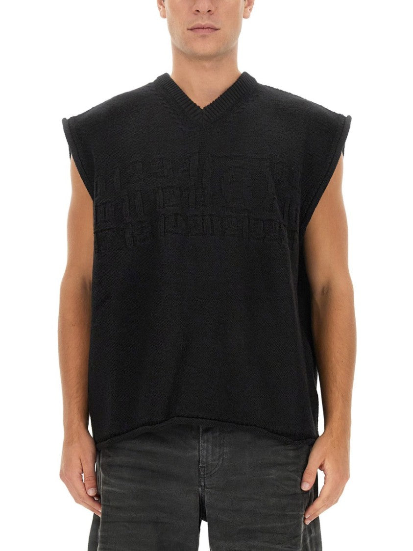 Mm6 By Maison Margiela Vests With Logo