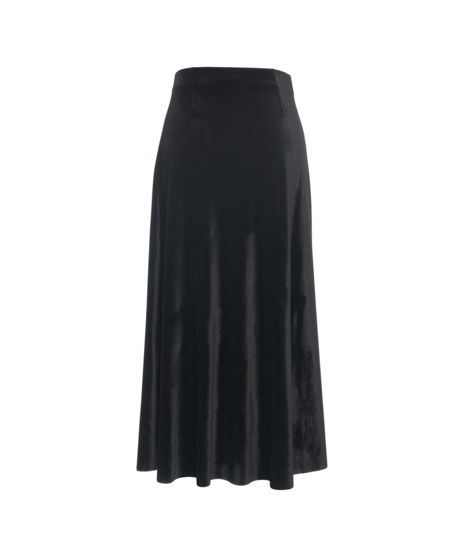 Gender Flowing Maxi Skirt With Subtle Shimmer