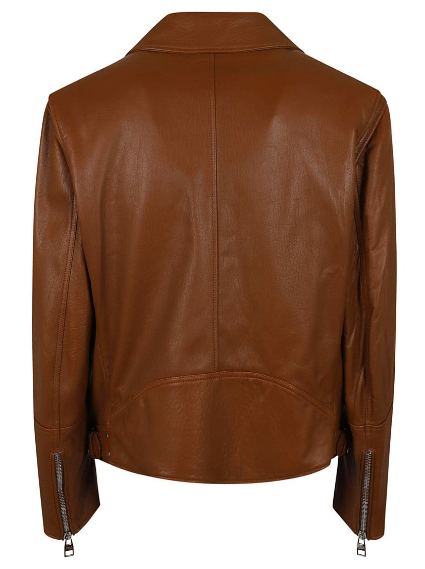 Alexander Mcqueen Soft Leather Biker Jacket