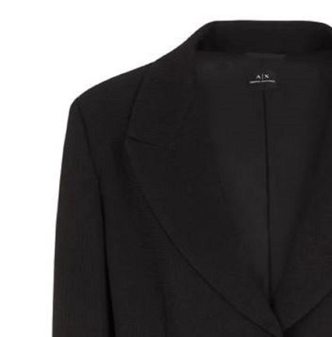 Armani Exchange Black Single Breasted Jacket