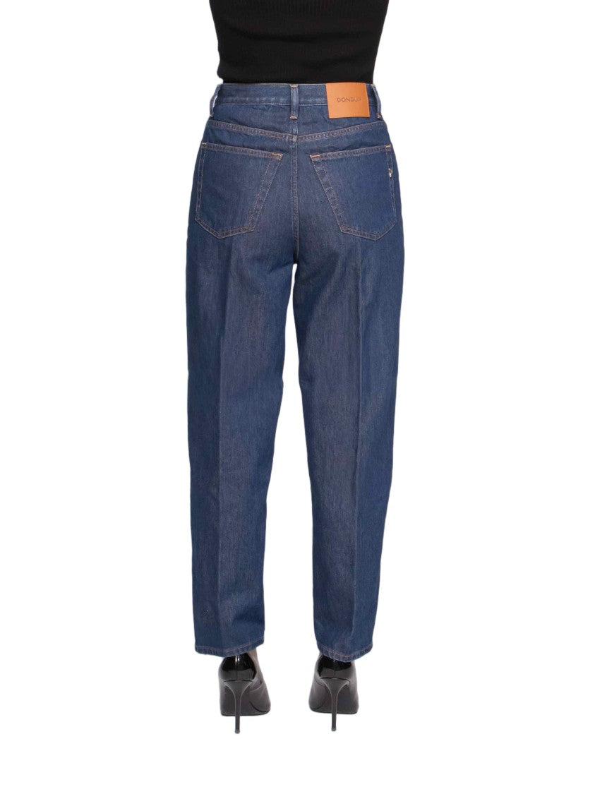 Dondup Straight-Leg Denim Jeans With Mid-Rise Waist And Subtle Stitching