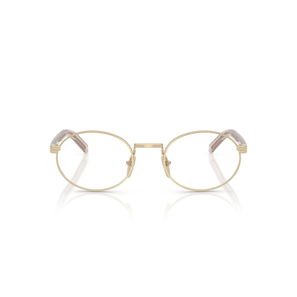 Prada 0Pr B55v Oval Metal Frame Eyeglasses