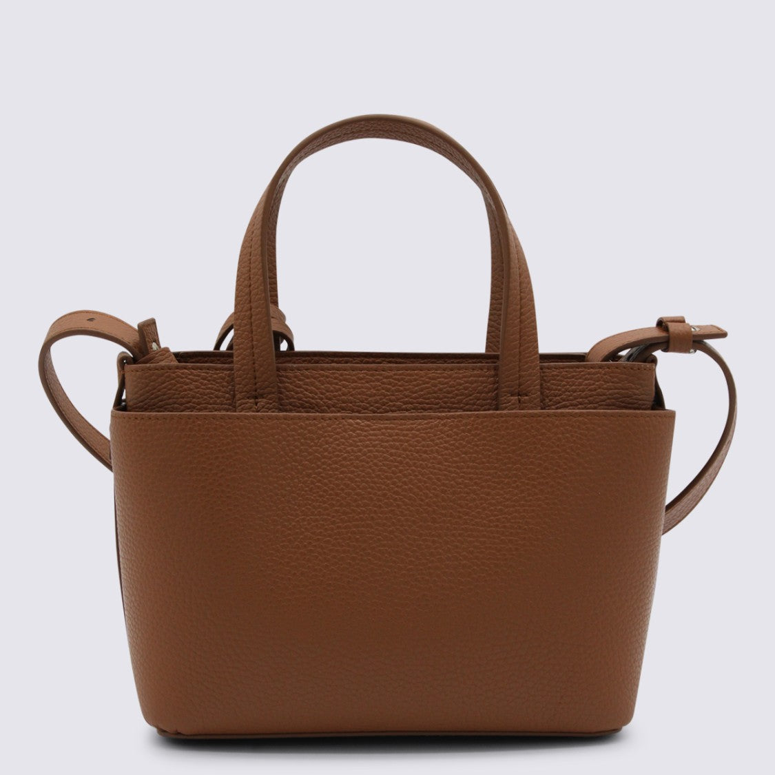 Fabiana Filippi Brown Leather Top Handle Bag