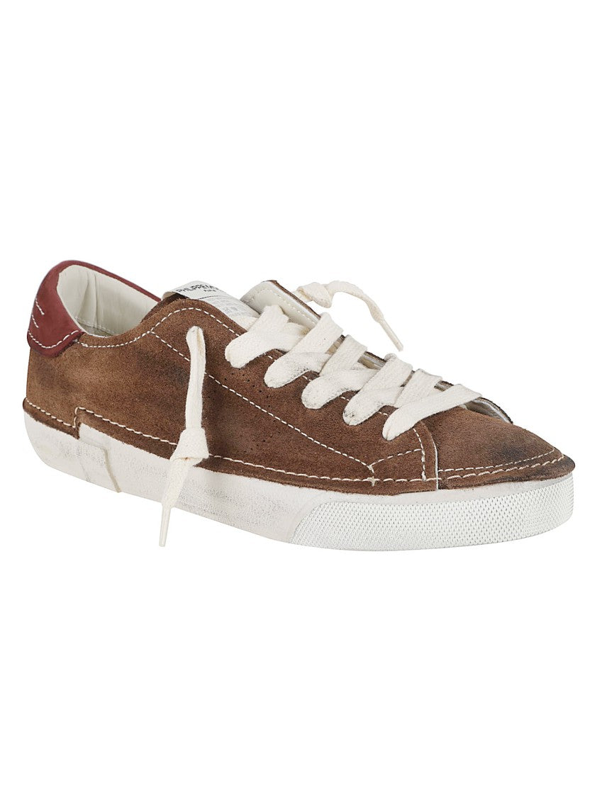 Philippe Model Low-Top Sneakers In Brown Suede